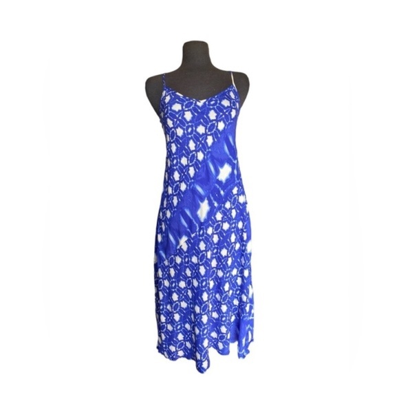 Spencer and Graham Bonita Atlantis Print Slip Dress Viscose - Picture 1 of 3